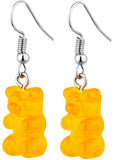 Succubus Jewels Gummy Bear Drop Earrings Yellow