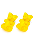Succubus Jewels Gummy Bear Stud Earrings Yellow