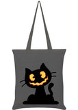 Succubus Gifts Pumpkin Kitten Halloween Totebag Grey