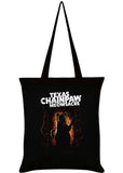 Succubus Gifts Texas Chainpaw Meowsacre Tote Bag Black