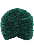 Succubus Headwear Velvet 20's Turban Green