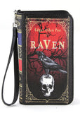 Succubus Bags The Raven Edgar Allan Poe Book Wristlet Wallet Black