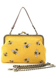 Succubus Bags Bees Kisslock Handbag Yellow