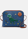Succubus Bags Books Lost In Space Dino Leather Bag Blue