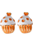 Succubus Cupcake Glossy Earrings Orange