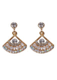 Succubus Diamond Fan 40's Earrings Gold