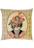 Succubus Home Victorian Cat Cushion Cover Pink