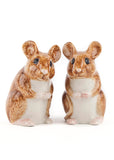 Succubus Home Animal Wood Mouse Pepper & Salt Shakers