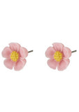 Succubus Jewels Cutie Flower Stud Earrings Soft Pink