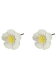 Succubus Jewels Cutie Flower Stud Earrings White