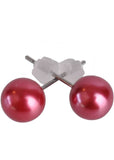Succubus Pearl 50's Studs Pink