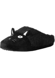 T.U.K Kitty Faux Fur Slippers Black