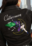 Unique Vintage x DC Comics Catwoman Jean Jacket Black