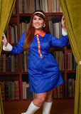 Unique Vintage x Scooby Doo Groovy 70's Dress Blue