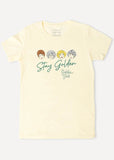 Unique Vintage x Golden Girls Stay Golden Girlie T-Shirt Cream
