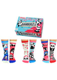 United Odd Socks 6 Ladies Socks Panda Bamboozle
