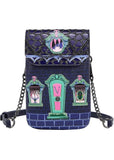 Vendula London Cat Dracula's Haunted House Phone Bag Purple