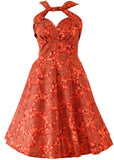 Victory Parade Sissy Warrata 50's Swing Dress Red