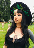 Witchwood Medusa Web XL Vegan Felt Hat Black